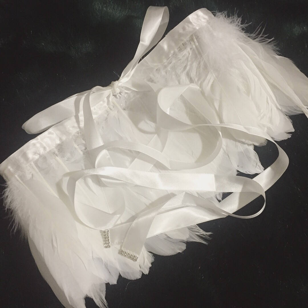 Rhinestone Feather Festival Waist Belt