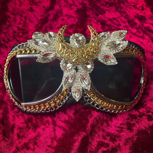 Crescent Moon Burning Man Motorcycle Goggle