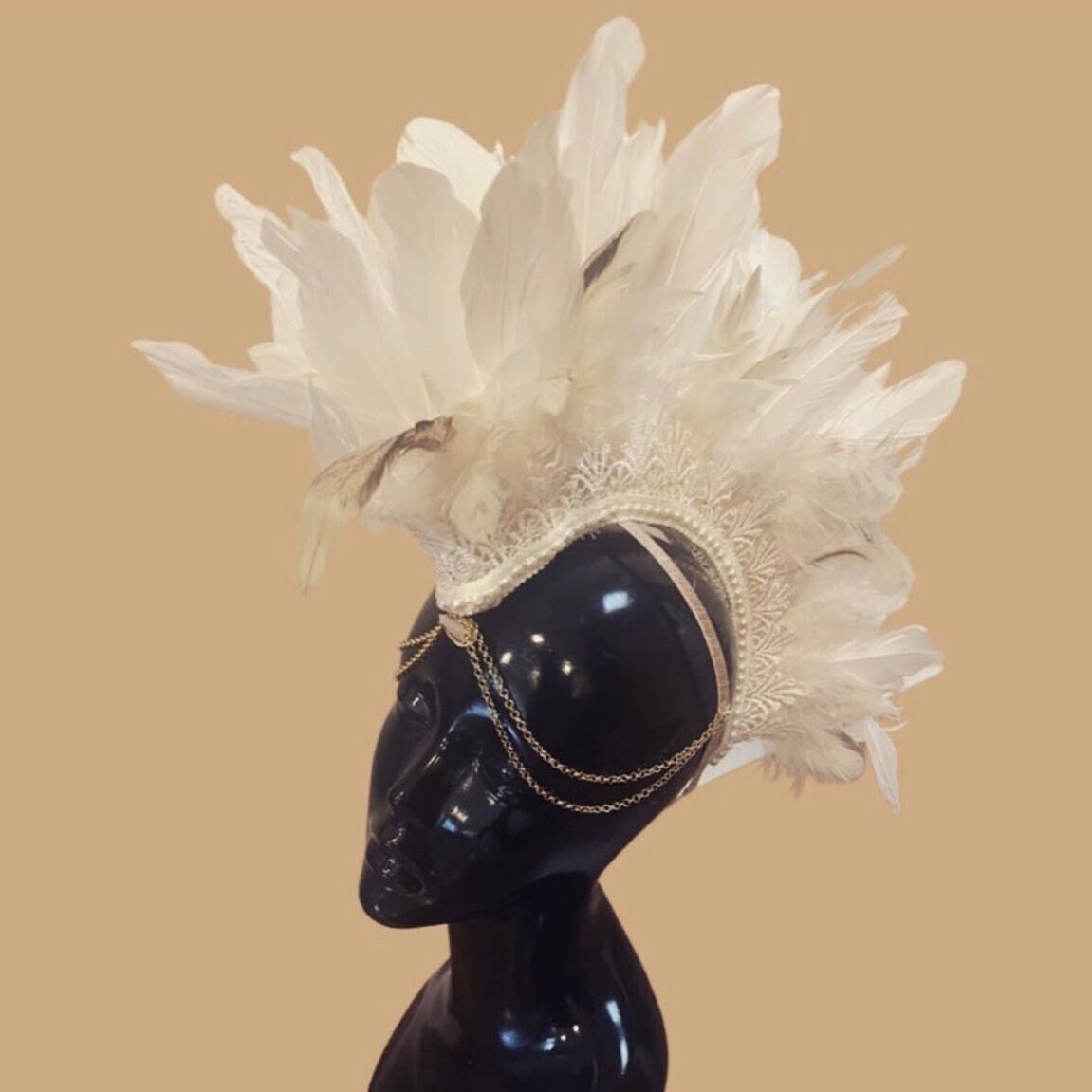 Feather Festival Mohaw Headpiece