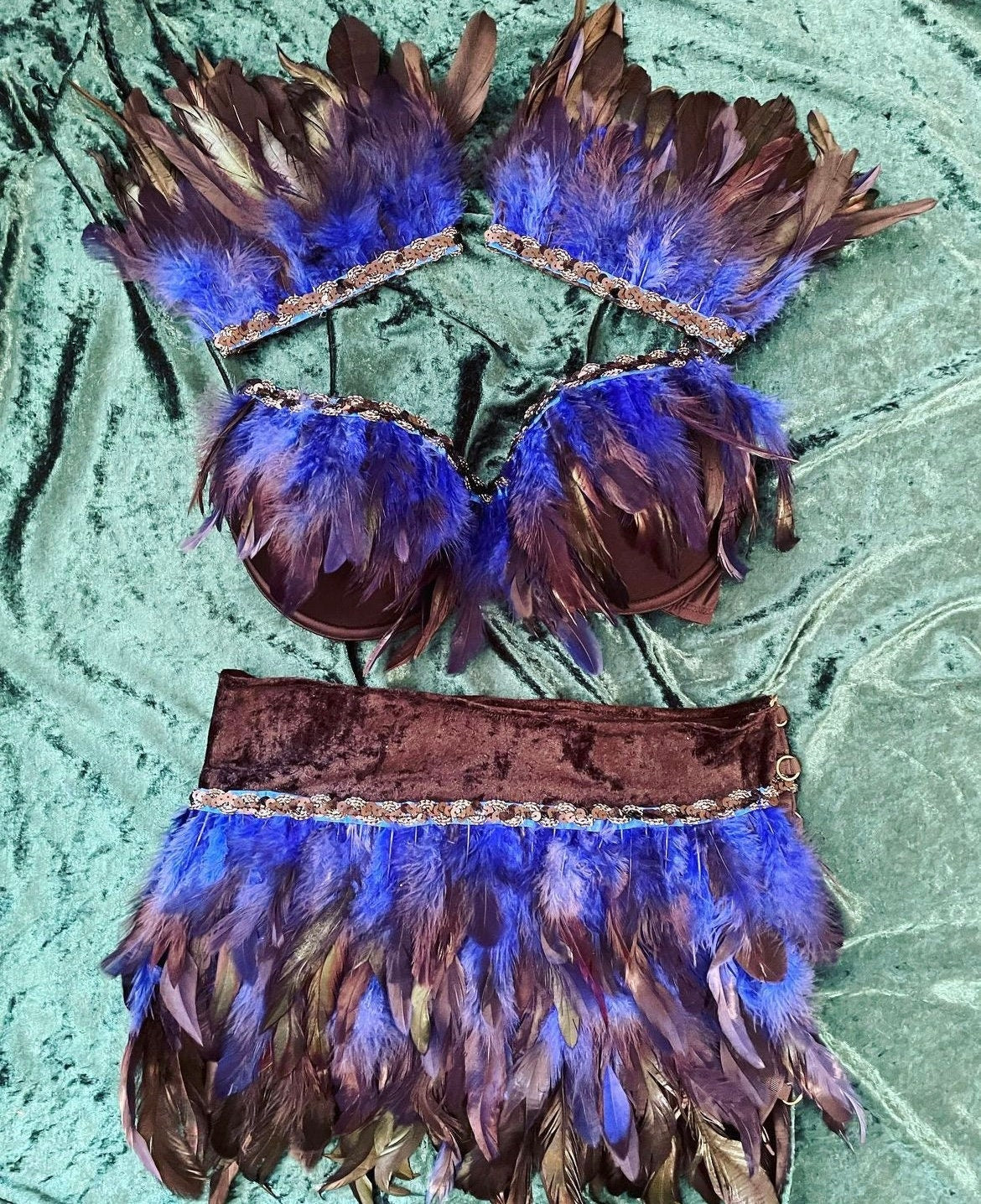 Bird of Paradise Feather Festival Outfit