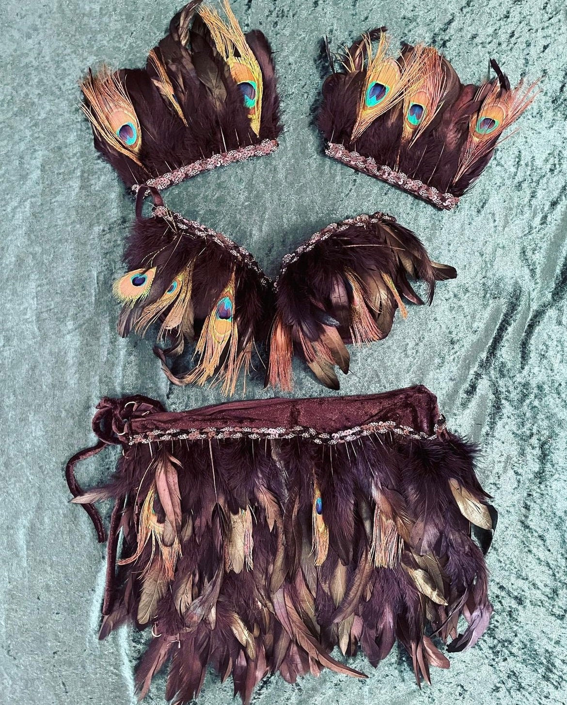 Bird of Paradise Feather Festival Outfit